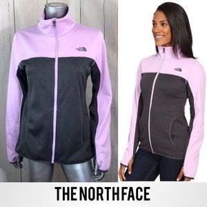 THE NORTH FACE Purple Grey Amazie Mays Zip Jacket